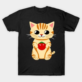 cute cat eating T-Shirt